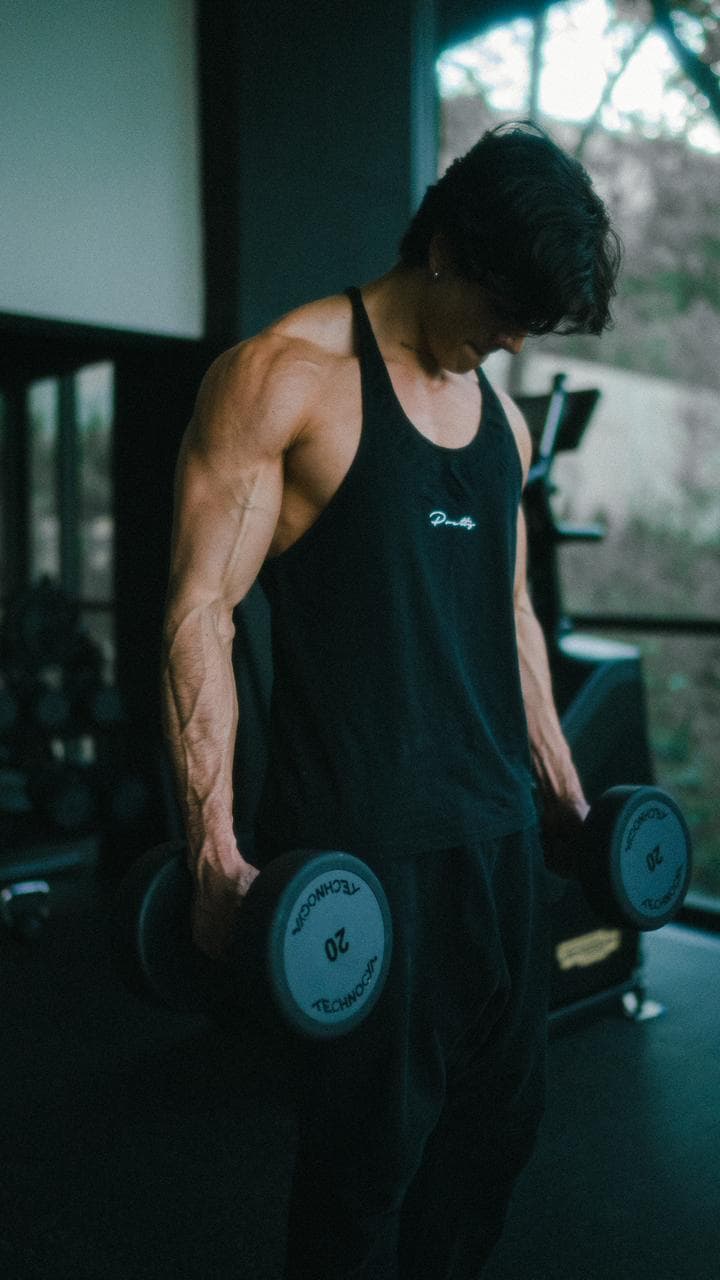 Javier Ferreira entrenando